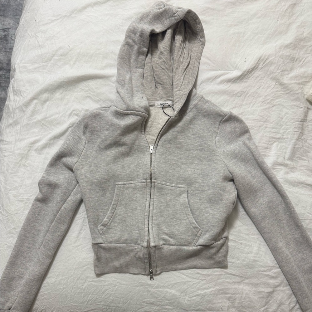 Garage Light Gray Zip Up Hoodie
